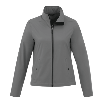 Custom Women's KARMINE Water Repellent Lightweight Softshell Jacket - Quarry