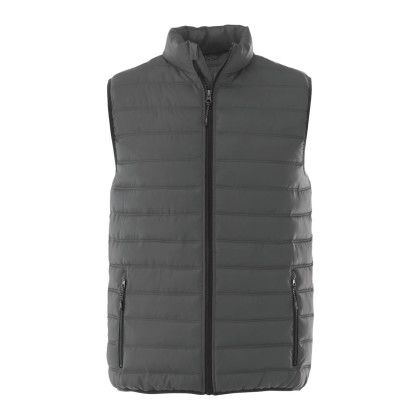 Custom Men's MERCER Insulated Puffer Vest - Steel Gray