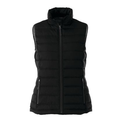 Custom Women's MERCER Insulated Puffer Vest - Black