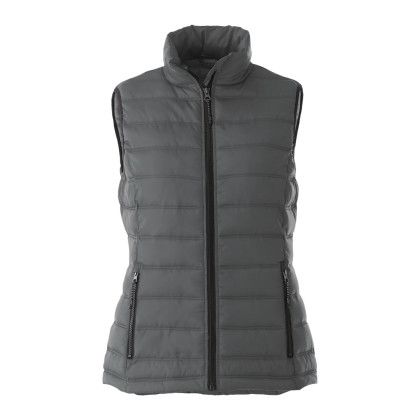 Custom Women's MERCER Insulated Puffer Vest - Steel Gray