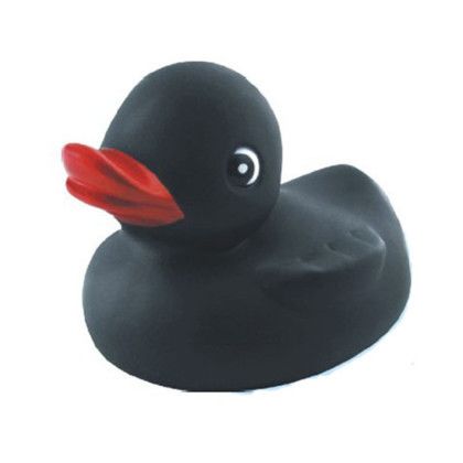 Custom Rubber Black Duck Toy