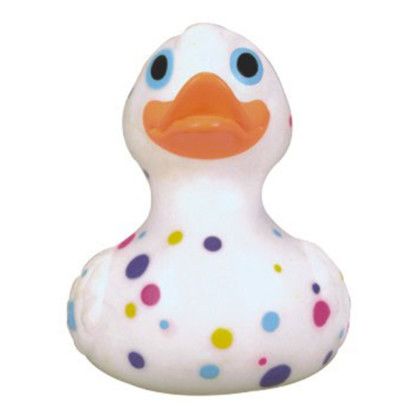 Custom Rubber Polka Dot Duck Toy Custom Rubber Polka Dot Duck Toy