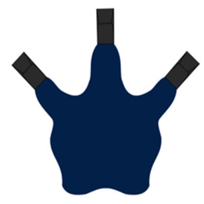 Spirit 16 in. Talon Mitt - Navy 289