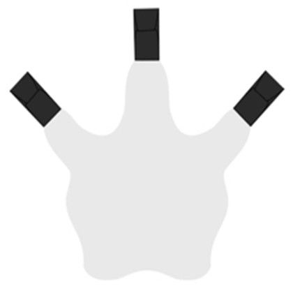 Spirit 16 in. Talon Mitt - White