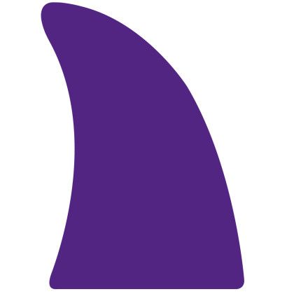 Spirit 13 in. Foam Shark Fin - Purple 2597