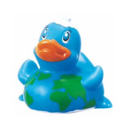 Custom Rubber Round the World Duck Toy