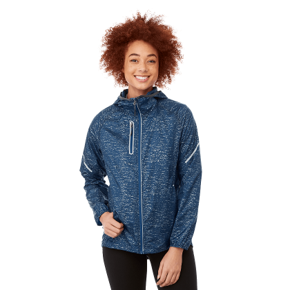 Custom Women's SIGNAL Packable Jacket - Invictus Blue - Front