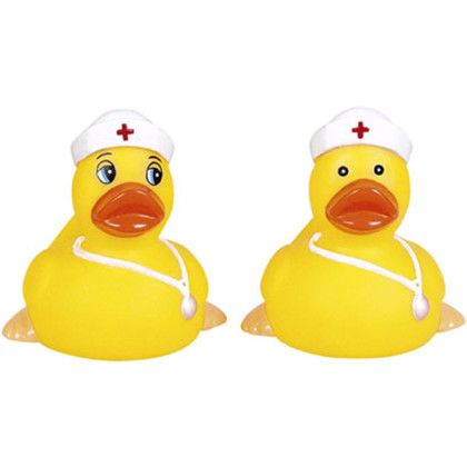 Custom Rubber Caring Nurse Duck Toy