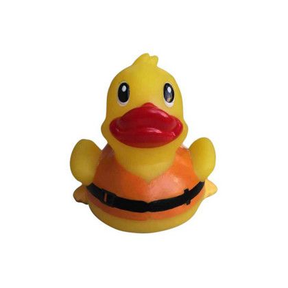 Custom Rubber Life Vest Duck Toy