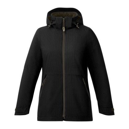 Custom Women's ZERMATT Waterproof Sherpa Fleece 3-in-1 Jacket - Black with Black