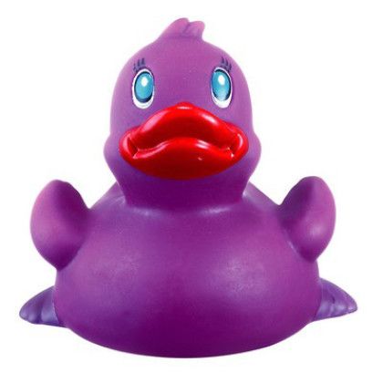 Custom Rubber Classic Purple Duck Toy