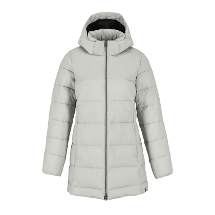Custom Women's Geneva Eco Long Packable Insulated Jacket - Silver