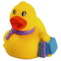 Custom Rubber Shopping Duck Toy Custom Rubber Shopping Duck Toy