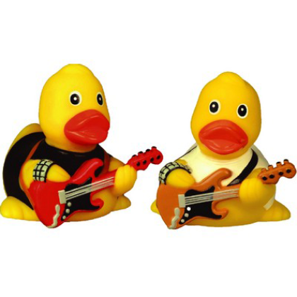 Custom Rubber Rock-n-Roll Duck Toy