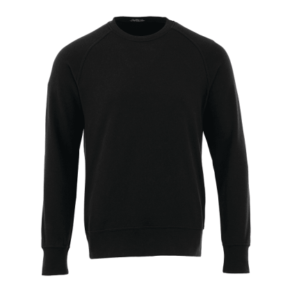 Custom Men's KRUGER Fleece Crewneck Sweatshirt - Black