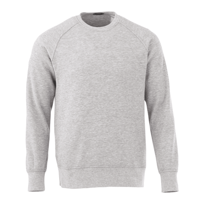 Custom Men's KRUGER Fleece Crewneck Sweatshirt - Heather Gray