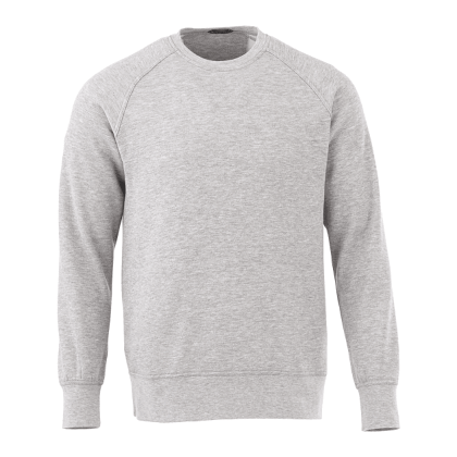 Custom Men's KRUGER Fleece Crewneck Sweatshirt - Heather Gray Secondary