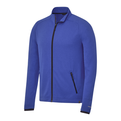 Custom Men's ASGARD Eco Knit Full Zip Performance Jacket - New Royal Heather