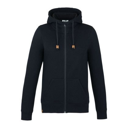 Custom Women's tentree Space Dye Full Zip Fleece Hoodie - ten Meteorite Black 