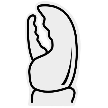 Spirit 17 in. Lobster Claw Promotional Custom Imprinted With Logo - White