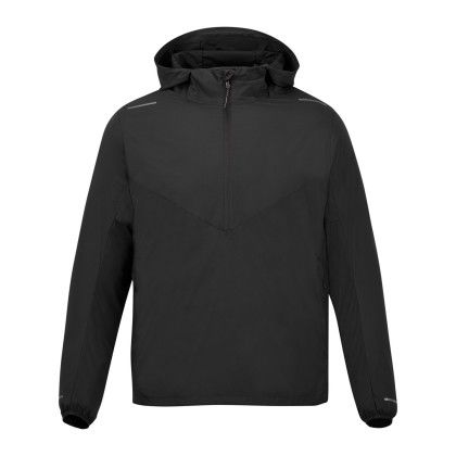 Custom Unisex BOGART Eco Packable Half Zip Jacket - Black