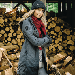 Custom Women's Elkpoint Roots73 Long Softshell Jacket With Detachable Hood