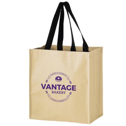 Custom Non-Woven Hybrid Tote With Paper Exterior