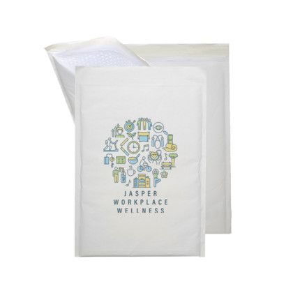 Custom White Kraft Padded Mailer - Digital Splash Custom White Kraft Padded Mailer - Digital Splash