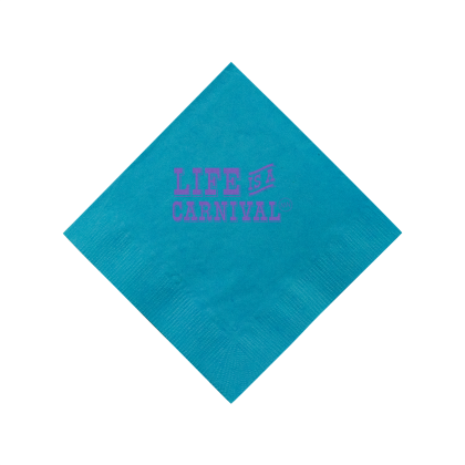 Color Beverage Napkin - 5 x 5 - Aqua