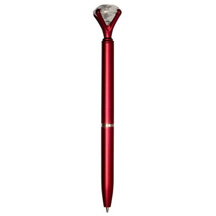 Custom Diamond Twist Pen - Red