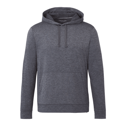 Custom Men's Lavar Eco Knit Lightweight Performance Hoodie - Heather Dark Charcoal