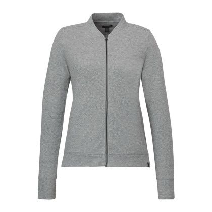 Custom Women's RIGI Eco Knit Full Zip - Heather Gray