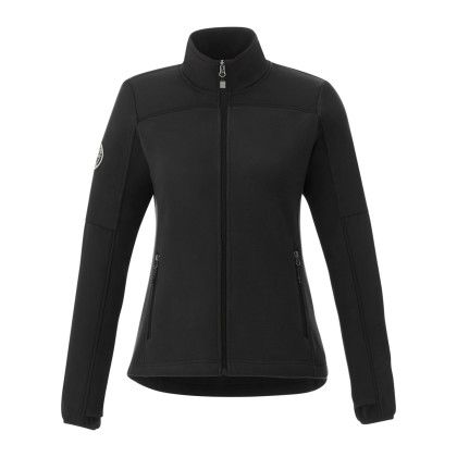 Custom Women's BRIGGSPOINT Roots73 Lightweight Microfleece Full Zip Jacket - Black with Black