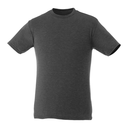 Custom Men's BODIE Crew Neck Short Sleeve Tee - Heather Dark Charcoal