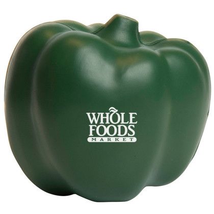 Custom Green Bell Pepper Stress Reliever with Logo Imprint