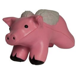 Custom Flying Pig With Wings Stress Reliever