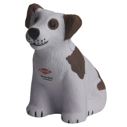 Custom Sitting Dog Stress Reliever with Logo Imprint