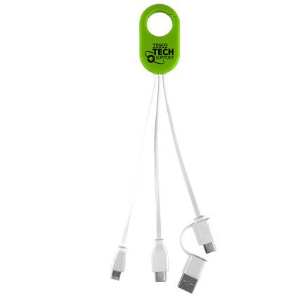 Weber 5-in-1 Charging Cable | Custom Multi-USB Connector Adapters - Lime