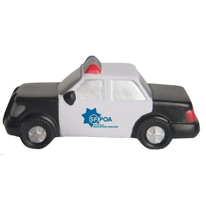 Custom Police Car Stress Reliever with Logo Imprint