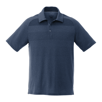 Custom Men's ANTERO Short Sleeve Polo Shirt - Indigo Heather