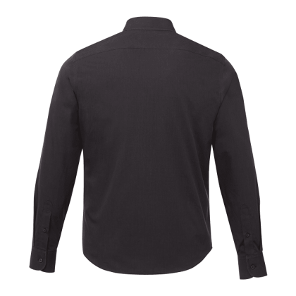 Custom UNTUCKit Black Stone Wrinkle-Free Long Sleeve Shirt - Back