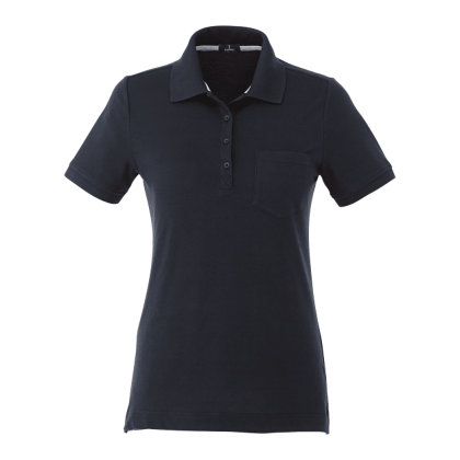 Custom Women's Banfield Short Sleeve Pique Polo - Navy