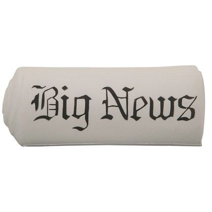 Custom Newspaper Stress Reliever with Imprint