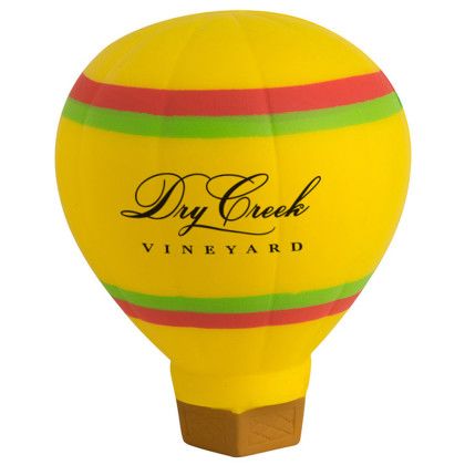 Custom Hot Air Balloon Stress Reliever with Logo Imprint