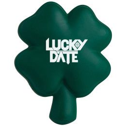 Custom Four-Leaf Clover Shamrock Stress Reliever with Logo