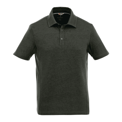 Custom Men's CONCORD Short Sleeve Polo - Loden Heather