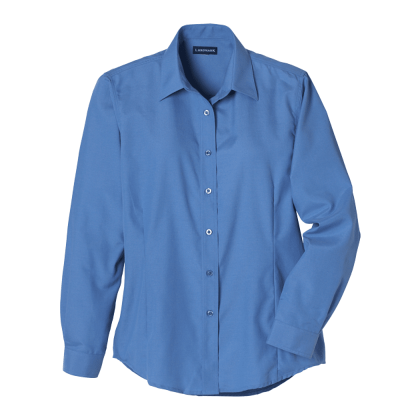 Custom Women's TULARE Oxford Long Sleeve Shirt - Blue