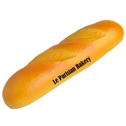 Custom Baguette Stress Reliever with Logo Imprint