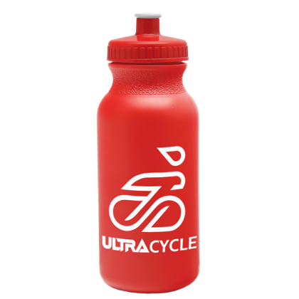 Custom Omni Circular - 20 Oz. Bike Bottle - Red