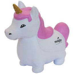 Custom Unicorn Stress Reliever with Logo Imprint